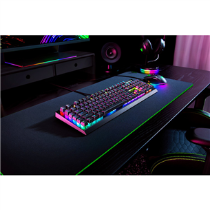 Razer BlackWidow V4 X, Green Switch, mehaaniline, US, must - Klaviatuur