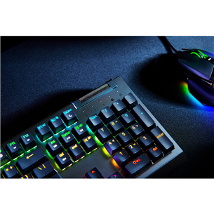 Razer BlackWidow V4 X, Green Switch, mehaaniline, US, must - Klaviatuur