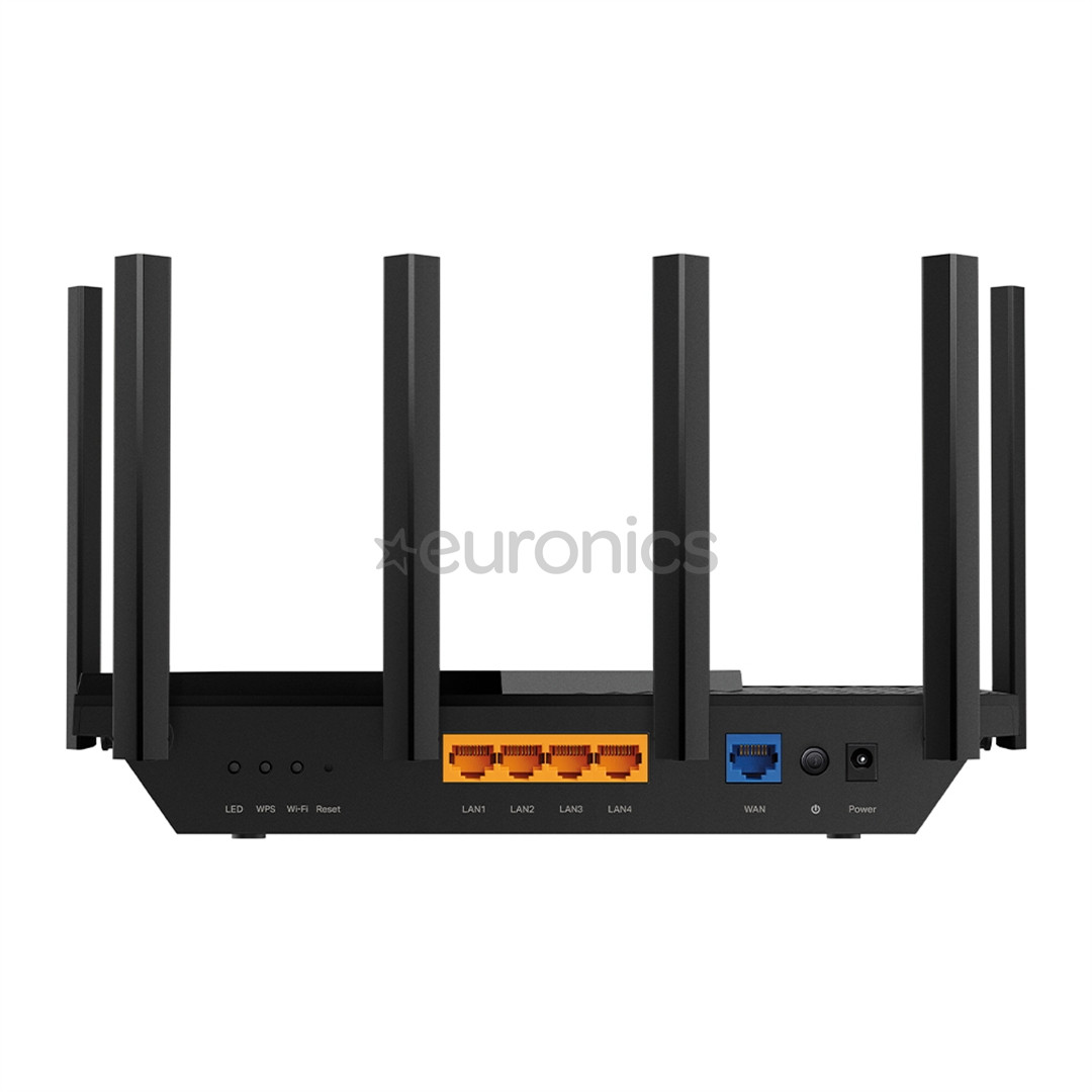 TP-Link Archer AXE75, AXE5400 Tri-Band Gigabit Wi-Fi 6E, must - WiFi ruuter