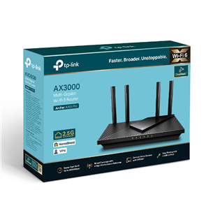 TP-Link Archer AX55 Pro, Wi-Fi 6, must - Wi-Fi ruuter