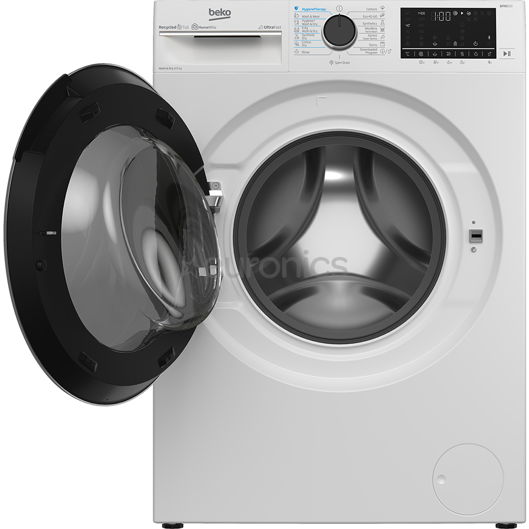 Beko, Beyond, 9/6 kg, 1400 p/min, sügavus 60 cm - Kuivatiga pesumasin