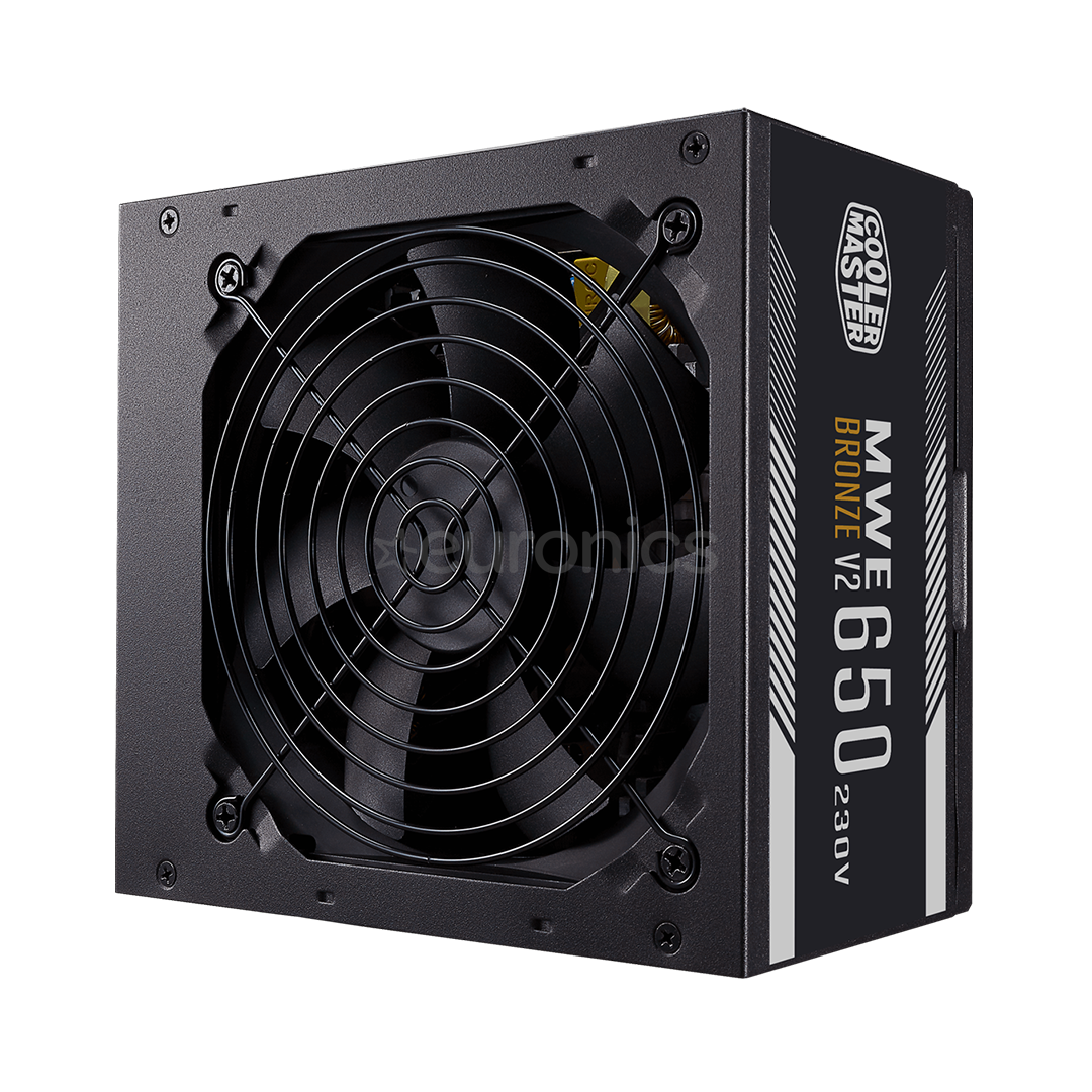 Cooler Master MWE 650 Bronze, ATX, 24-pin, 650 W - Power Supply Unit