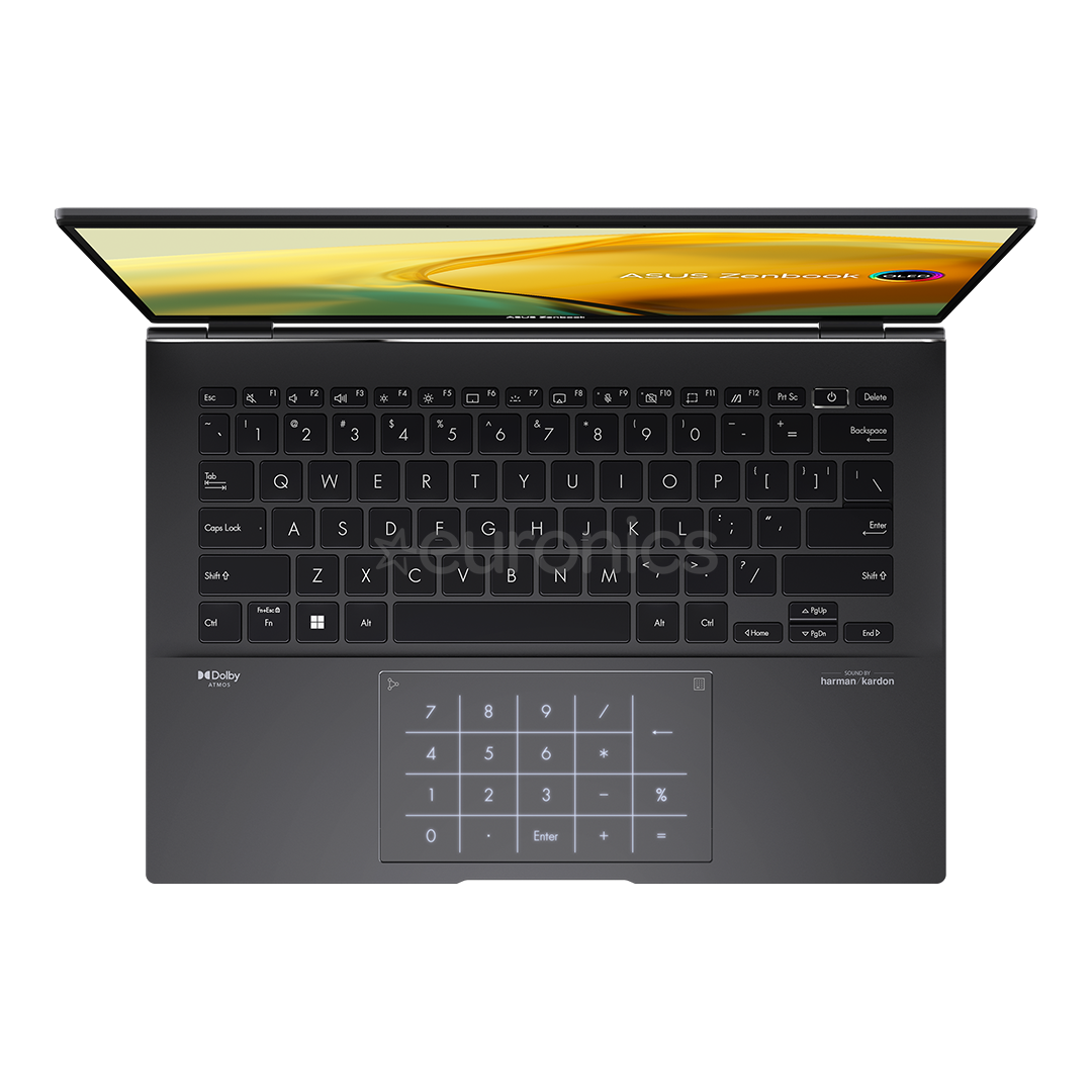 Asus Zenbook 14 OLED, 2.8K, Ryzen 7, 16 GB, 1 TB, must - Sülearvuti