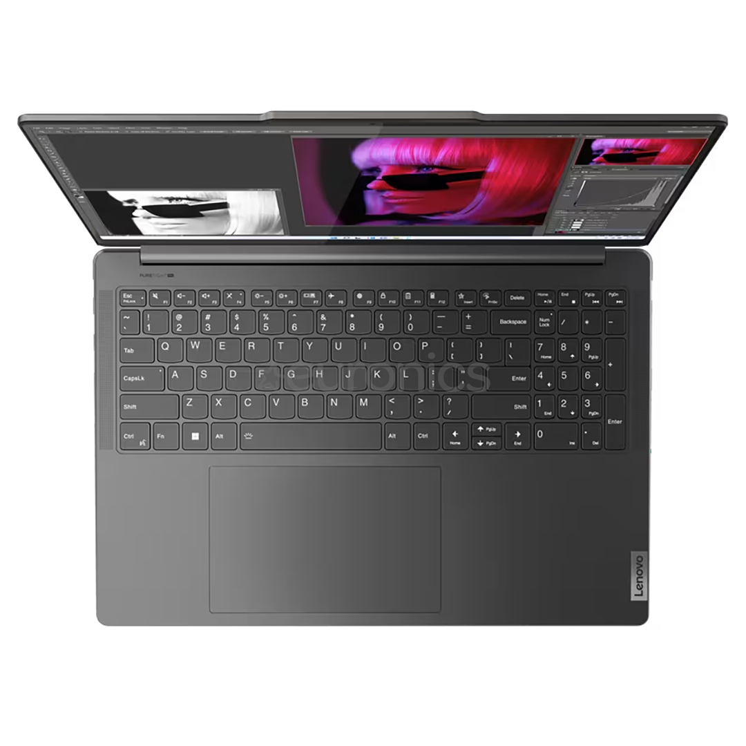 Lenovo Yoga Pro 9 16IRP8, 16'', 3.2K, 165 Hz, i9, 32 GB, 1 TB, RTX 4060, ENG, storm gray - Notebook