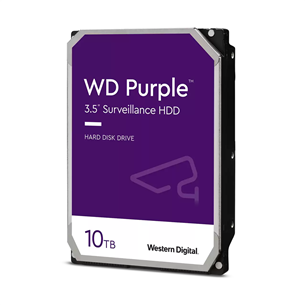 Western Digital WD Purple Surveillance, 10 TB, 7200rpm, 3,5" - Hard-drive WD101PURP