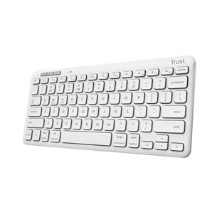 Trust Lyra Compact, US, valge - Juhtmevaba klaviatuur