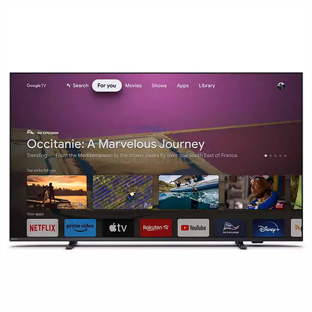 Philips The One PUS8558, 50'', Ultra HD, LED LCD, must - Teler