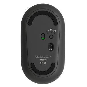 Logitech Pebble Mouse 2 M350s BT, must - Juhtmevaba hiir