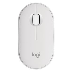 Logitech Pebble Mouse 2 M350s BT, valge - Juhtmevaba hiir