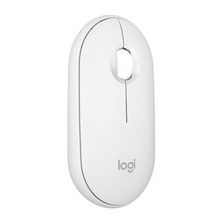 Logitech Pebble Mouse 2 M350s BT, valge - Juhtmevaba hiir