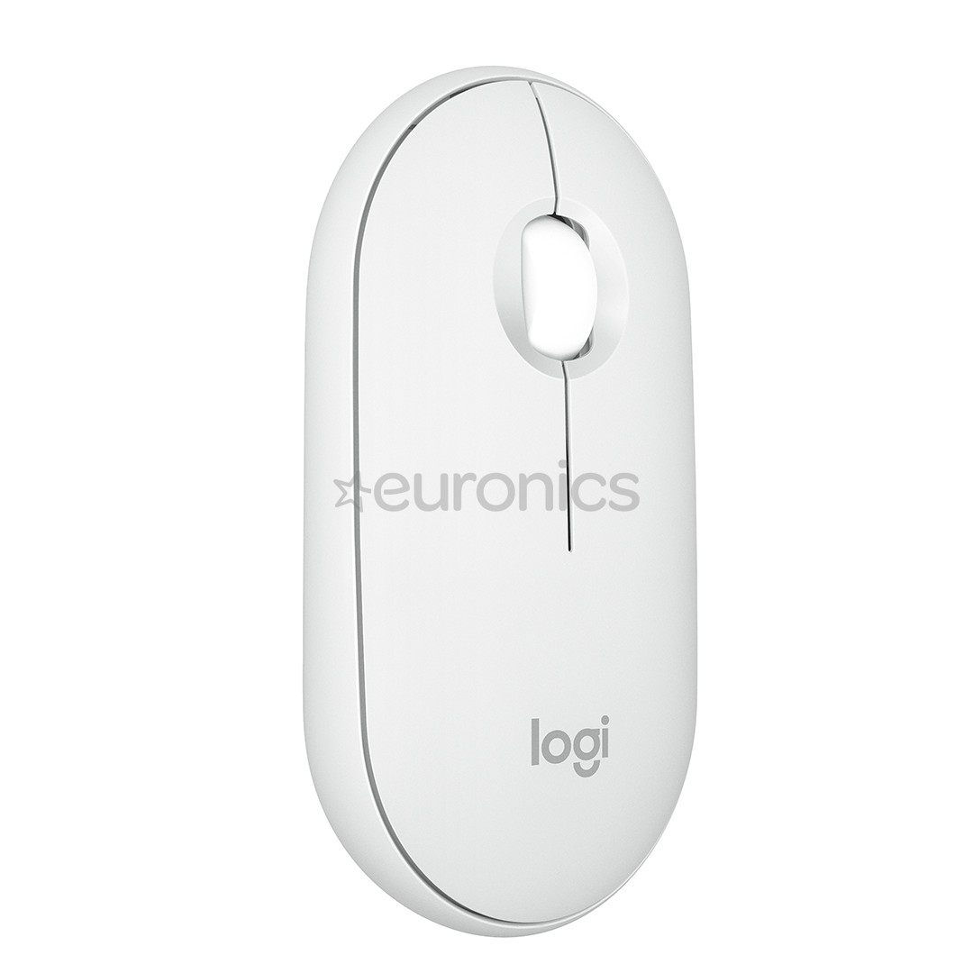 Logitech Pebble Mouse 2 M350s BT, white - Wireless mouse