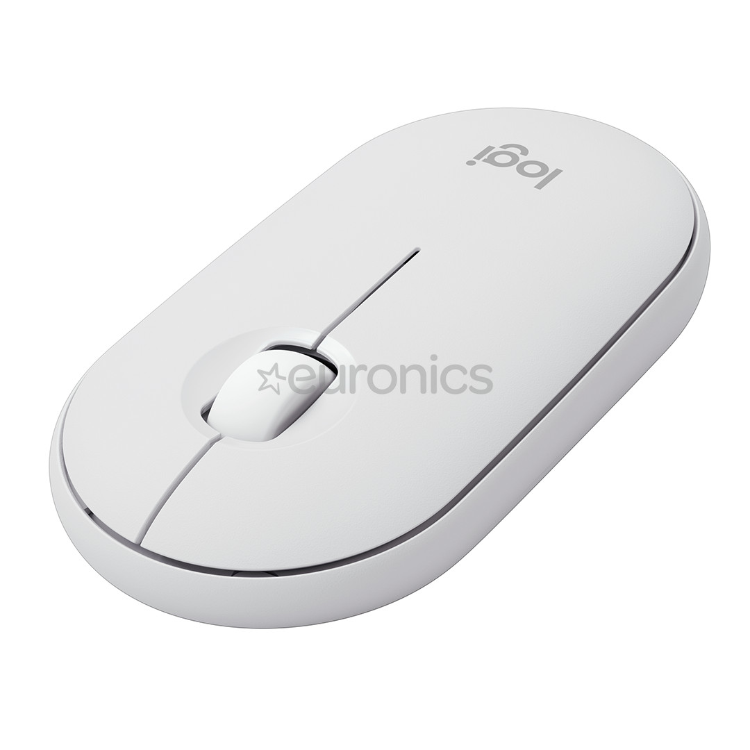 Logitech Pebble Mouse 2 M350s BT, white - Wireless mouse