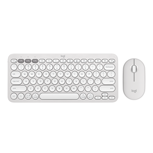 Logitech Pebble 2 Combo, US, white - Wireless keyboard and mouse