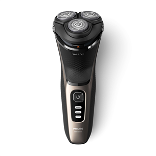 Philips Shaver 3000 Series, Wet & Dry, must/kuldne - Pardel