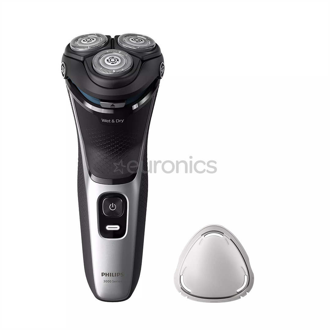 Philips Shaver 3000 Series, Wet & Dry, black/silver - Shaver