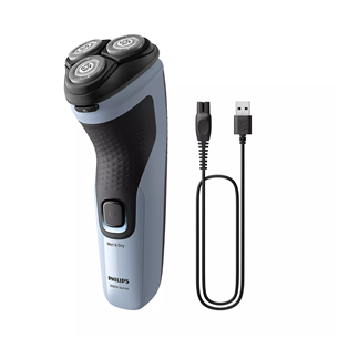 Philips Shaver 3000X Series Wet & Dry, синий/черный - Бритва