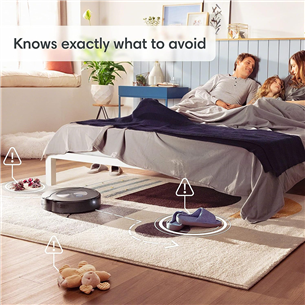 iRobot Roomba Combo® j7+, сухая и влажная уборка, черный - Робот-пылесос