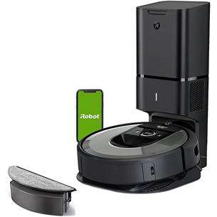 iRobot Roomba Combo® i8+, märg- ja kuivpuhastus, must -  Robottolmuimeja