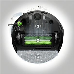 iRobot Roomba Combo® i8+, Wet & Dry, black - Robot vacuum cleaner