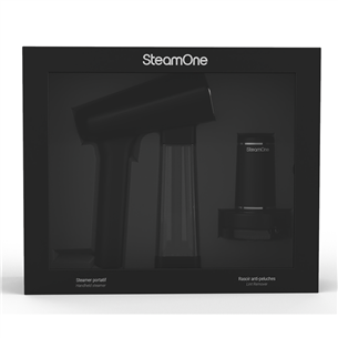 SteamOne, black - Portable steamer + lint remover