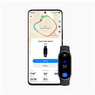 Xiaomi Smart Band 8, must - Aktiivsusmonitor