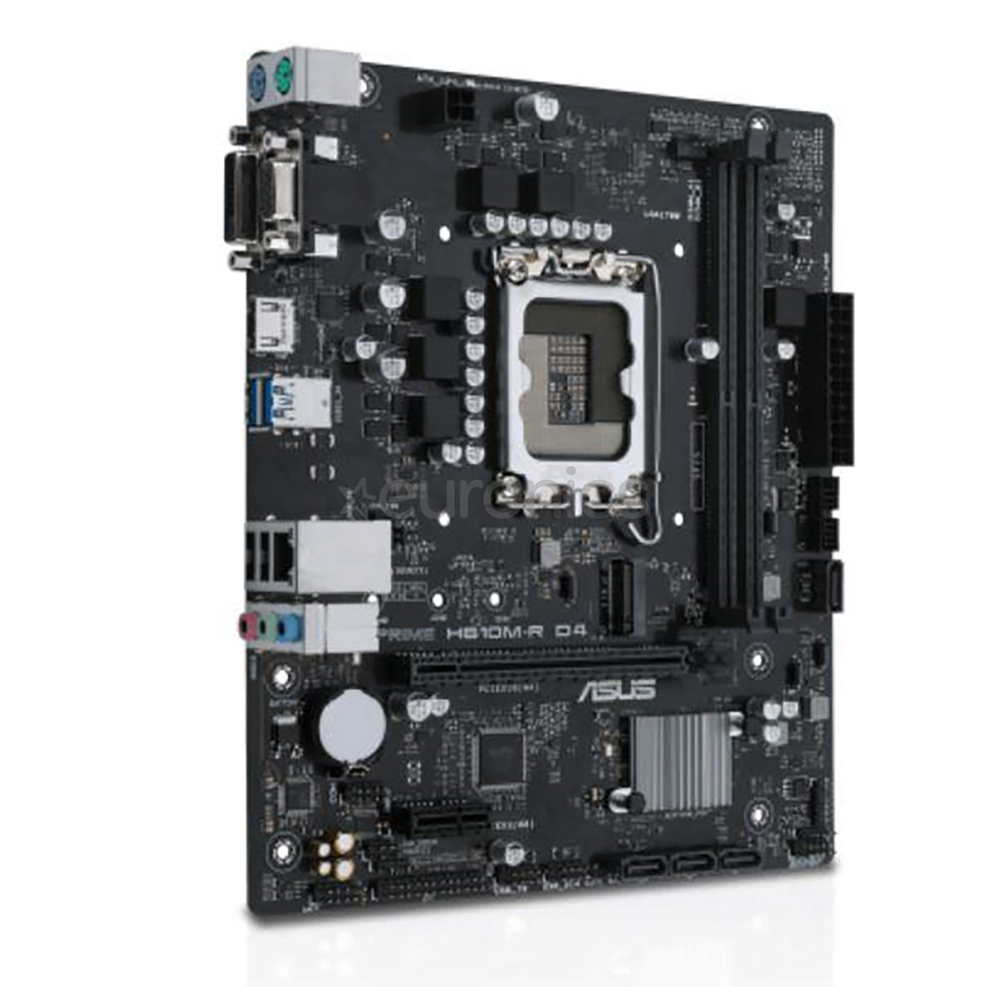 ASUS, Intel H610, LGA1700, DDR4, mATX - Emaplaat