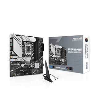 ASUS, Intel B760, LGA1700, DDR4, mATX, WiFi+BT - Emaplaat