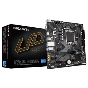 Gigabyte, Intel B760, LGA1700, DDR4, mATX - Emaplaat