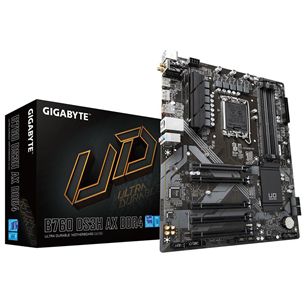 Gigabyte, Intel B760, LGA1700, DDR4, ATX, WiFi+BT - Emaplaat B760DS3HAXDDR41.2