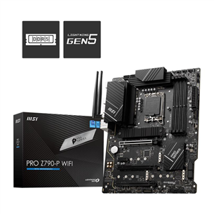 MSI, Intel Z790, LGA1700, DDR5, ATX, WiFi+BT - Emaplaat PROZ790-PWIFI