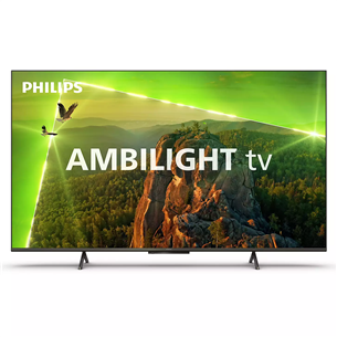 Philips PUS8118, 75'', Ultra HD, LED LCD, feet stand, black - TV