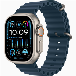 Apple Watch Ultra 2, 49 mm, Ocean Band, sinine - Nutikell MREG3EL/A