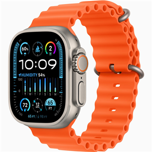 Apple Watch Ultra 2, 49 мм, Ocean Band, оранжевый - Смарт-часы