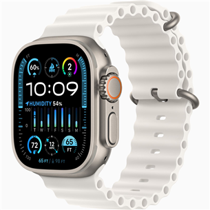 Apple Watch Ultra 2, 49 mm, Ocean Band, valge - Nutikell