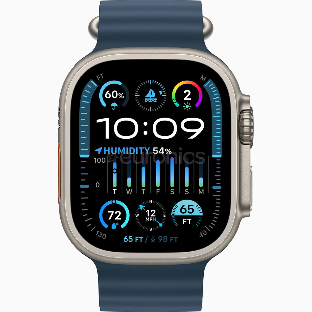 Apple Watch Ultra 2, 49 мм, Ocean Band, синий - Смарт-часы