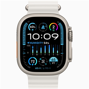 Apple Watch Ultra 2, 49 mm, Ocean Band, white - Smartwatch