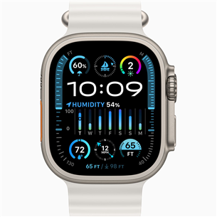 Apple Watch Ultra 2, 49 mm, Ocean Band, valge - Nutikell