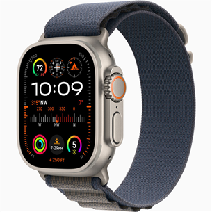 Apple Watch Ultra 2, 49 мм, Alpine Loop, Medium, синий - Смарт-часы