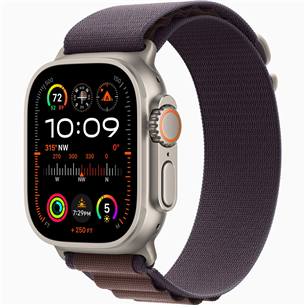 Apple Watch Ultra 2, 49 mm, Alpine Loop, Medium, tumelilla - Nutikell MRET3EL/A
