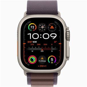 Apple Watch Ultra 2, 49 мм, Alpine Loop, Medium, фиолетовый - Смарт-часы