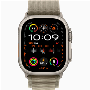 Apple Watch Ultra 2, 49 mm, Alpine Loop, Small, roheline - Nutikell