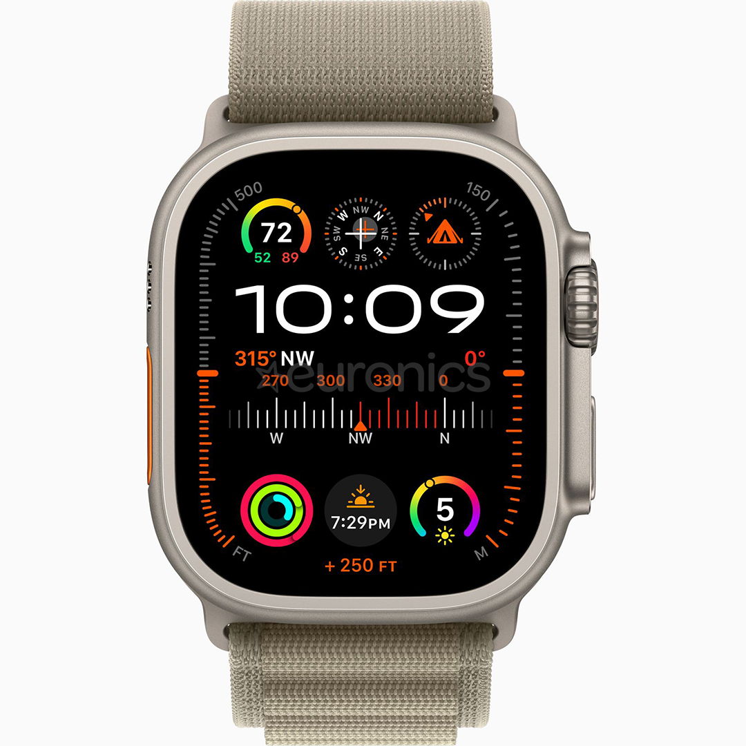 Apple Watch Ultra 2, 49 mm, Alpine Loop, Small, roheline - Nutikell