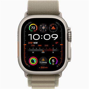 Apple Watch Ultra 2, 49 mm, Alpine Loop, Medium, olive - Smartwatch
