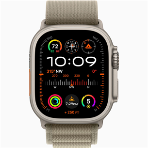 Apple Watch Ultra 2, 49 мм, Alpine Loop, Medium, зеленый - Смарт-часы