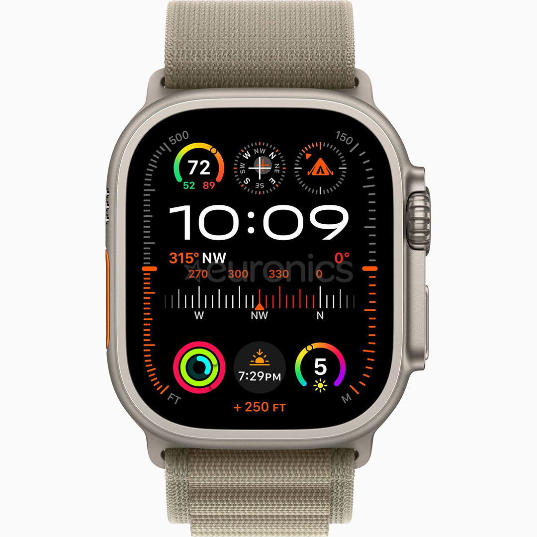 Apple Watch Ultra 2, 49 mm, Alpine Loop, Medium, olive - Smartwatch