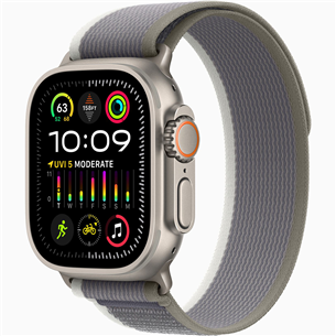 Apple Watch Ultra 2, 49 mm, Trail Loop, S/M, green/grey - Smartwatch MRF33EL/A