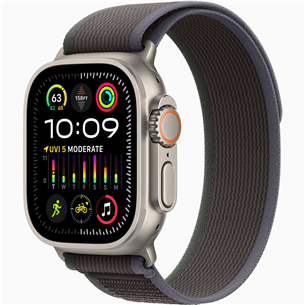 Apple Watch Ultra 2, 49 мм, Trail Loop, M/L, синий/черный - Смарт-часы