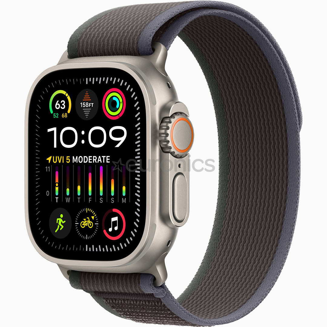 Apple Watch Ultra 2, 49 mm, Trail Loop, M/L, blue/black - Smartwatch