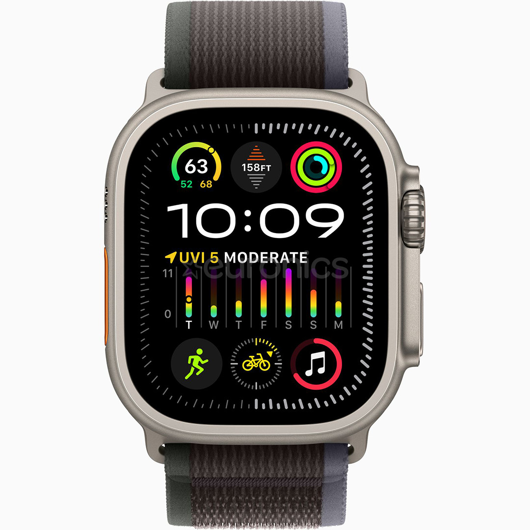 Apple Watch Ultra 2, 49 mm, Trail Loop, M/L, blue/black - Smartwatch
