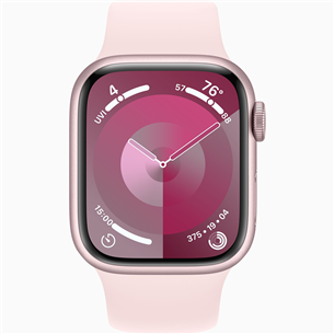 Apple Watch Series 9 GPS, 41 mm, Sport Band, S/M, roosa - Nutikell